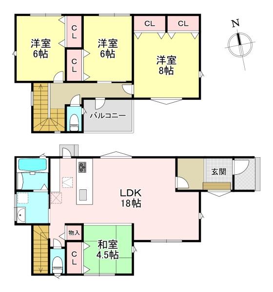 生駒郡斑鳩町龍田南5丁目　新築戸建　2号棟
