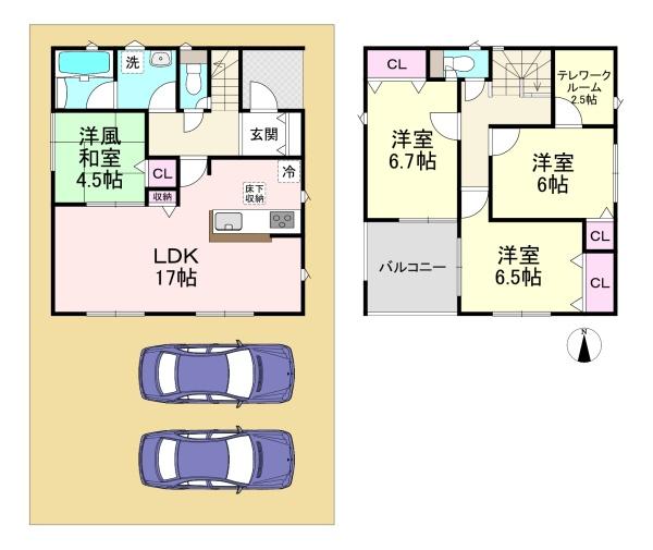 磯城郡川西町下永第1 2号棟 新築戸建