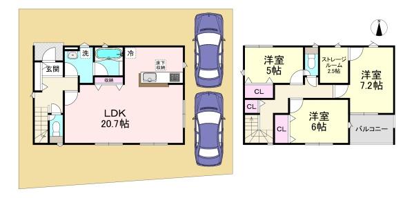 川西町結崎第18　3号棟　新築戸建