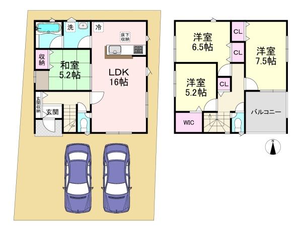 天理市前栽町第4 1号棟 新築戸建