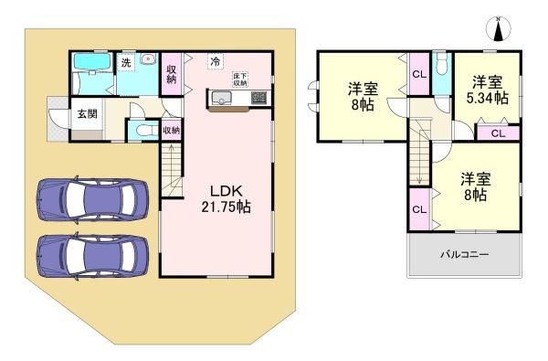 天理市長柄町　3号棟　新築戸建