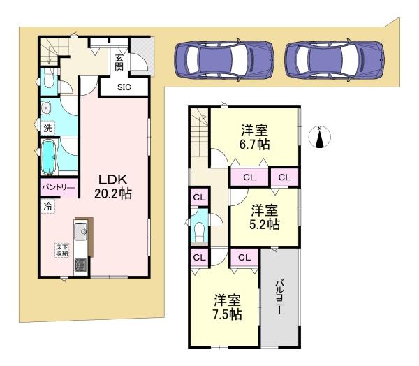 橿原市大久保町第1　4号棟　新築戸建