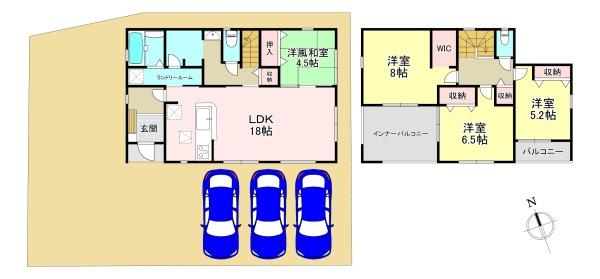北葛城郡広陵町大字大野6期　新築戸建　2号棟