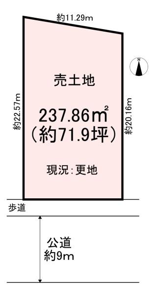 桜井市阿部　売土地