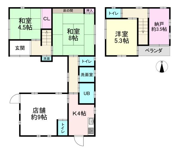 磯城郡田原本町秦庄　店舗付き中古戸建