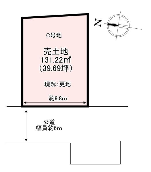 葛城市疋田　売土地　C号地