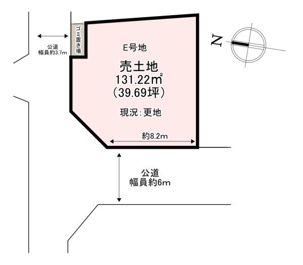 葛城市疋田　売土地　E号地