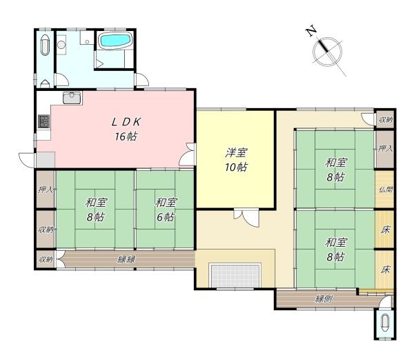 橿原市上飛騨町　中古戸建（平屋建）