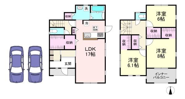 天理市丹波市町3期　1号棟　新築戸建