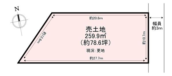 北葛城郡広陵町疋相　売土地