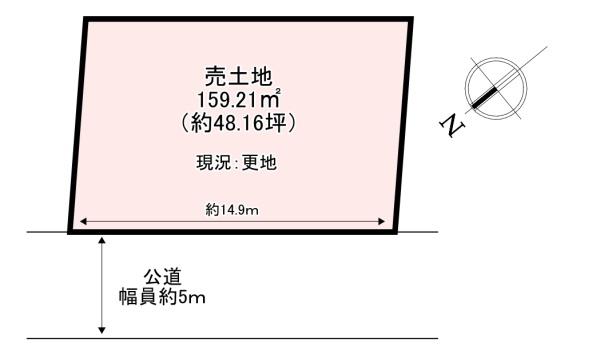 北葛城郡王寺町本町５丁目の土地