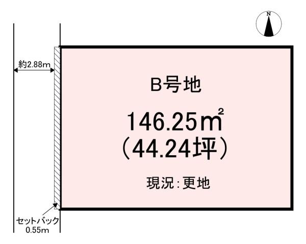 橿原市曽我町　B号地　売土地