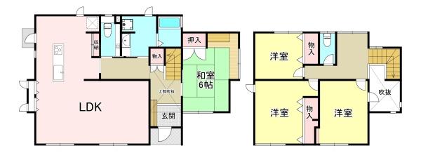 北葛城郡上牧町桜ヶ丘3丁目　中古戸建