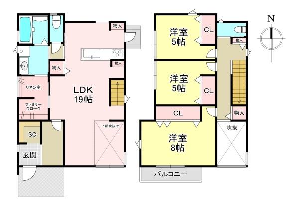 香芝市別所　新築戸建　6号棟