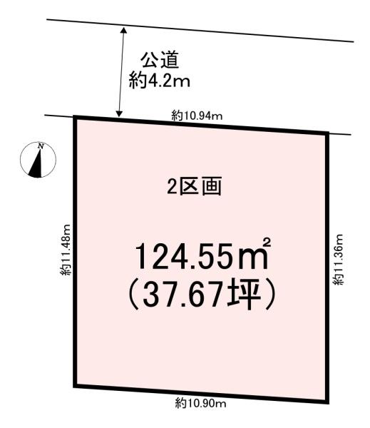 桜井市西之宮　2区画　売土地