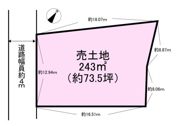 桜井市阿部　売土地