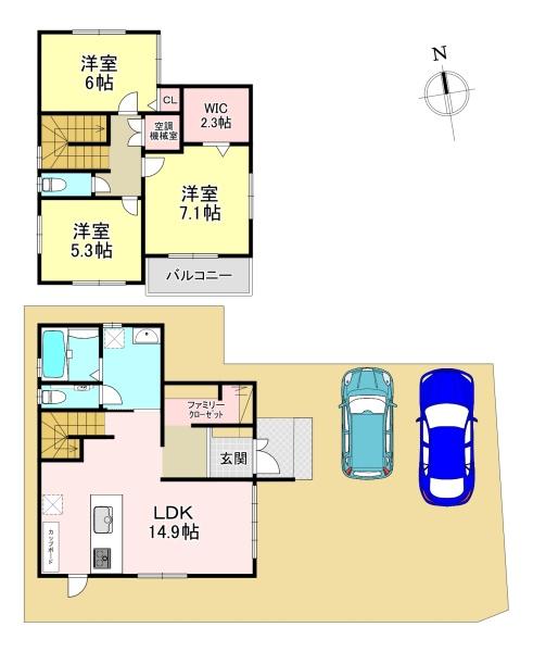 香芝市狐井　新築戸建　2期10号地