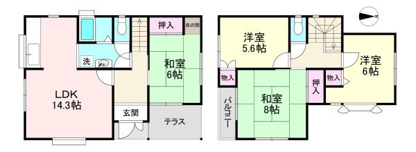 桜井市大字生田の中古一戸建て