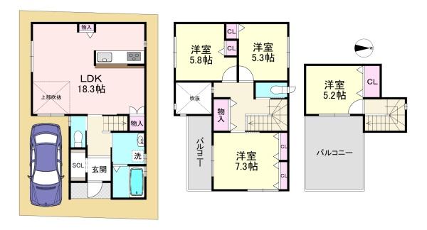 橿原市北妙法寺町　新築戸建