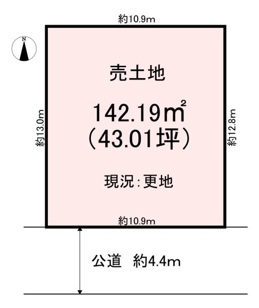 橿原市葛本町の土地