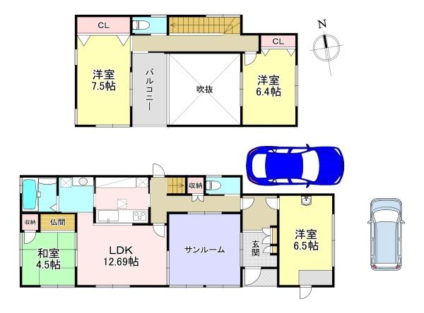 香芝市穴虫　中古戸建