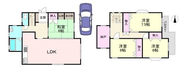 橿原市木原町の中古一戸建て