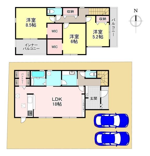 北葛城郡広陵町三吉赤部 9期 新築戸建 2号棟