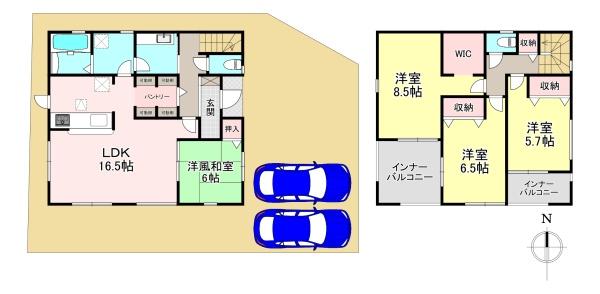 北葛城郡広陵町三吉赤部 9期 新築戸建 1号棟