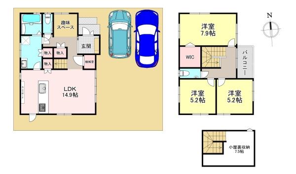 香芝市狐井　新築戸建　2期11号地