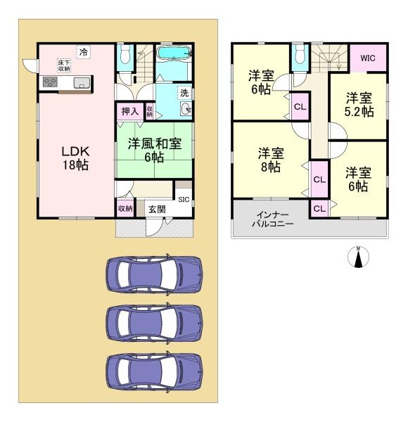 天理市長柄町2期　1号棟　新築戸建