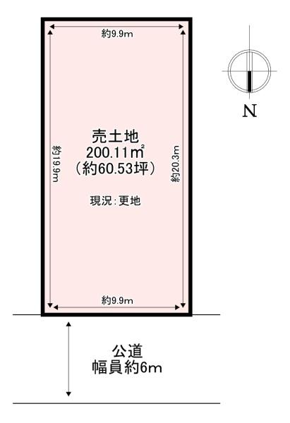 北葛城郡広陵町大字三吉の土地