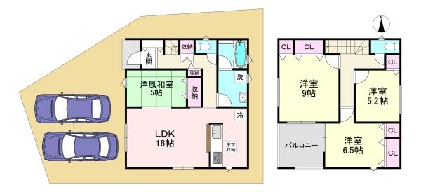 田原本町八尾第3 1号棟 新築戸建