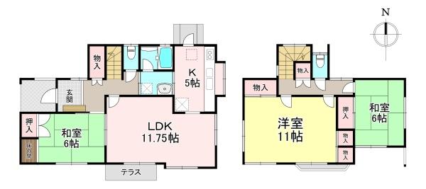 北葛城郡王寺町明神４丁目の中古一戸建て