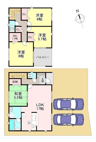 北葛城郡王寺町畠田3丁目　第1　新築戸建　1号棟
