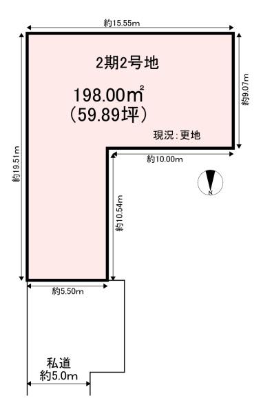 橿原市常盤町の土地
