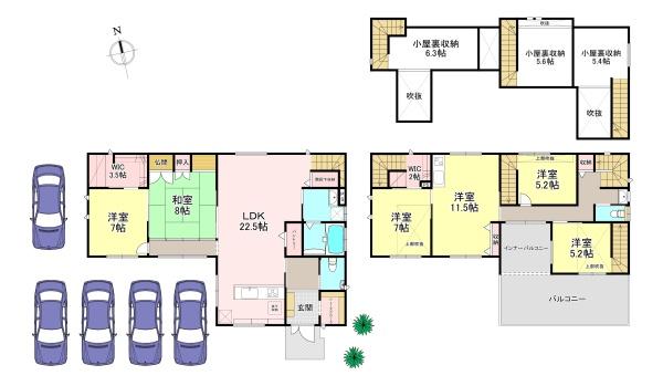 香芝市下田西２丁目の中古一戸建て