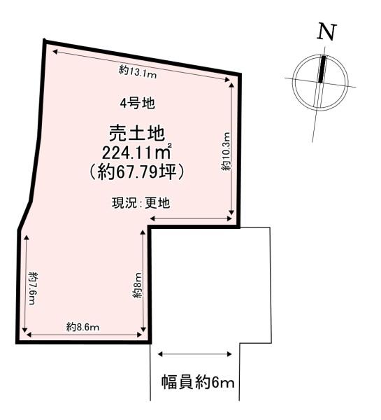 生駒郡斑鳩町法隆寺北2丁目 売土地 4号地