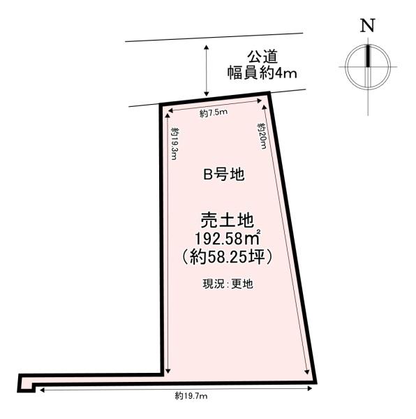 香芝市北今市7丁目 2期 売土地 B号地