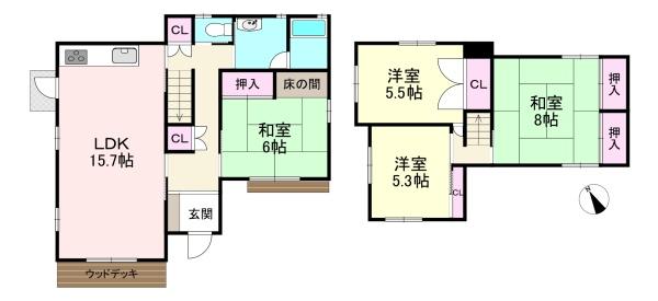 橿原市白橿町7丁目　中古戸建