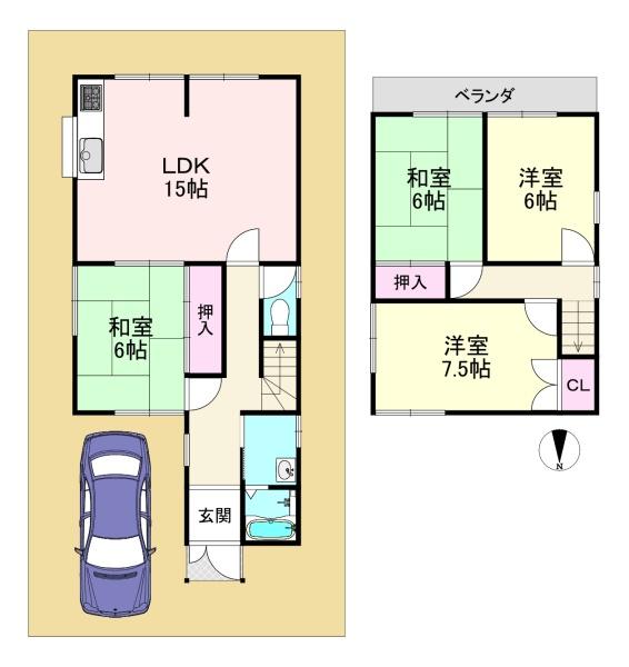 大和高田市甘田町　中古戸建