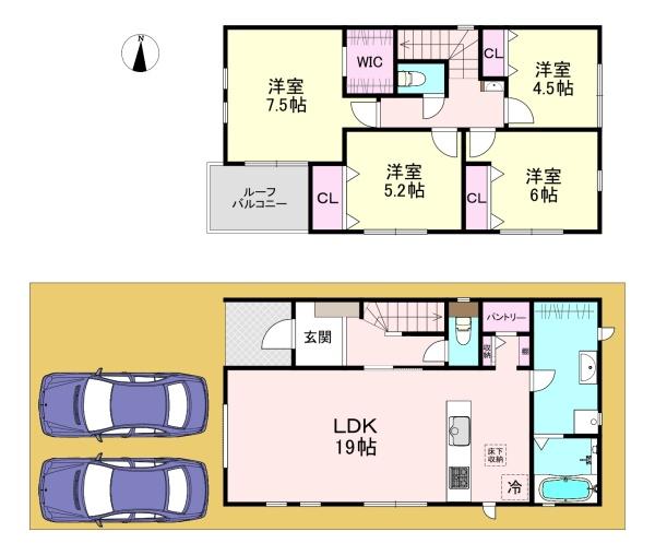 橿原市新口町2期 2号棟 新築戸建