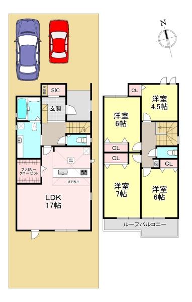 北葛城郡河合町中山台1丁目 1期 新築戸建 2号棟