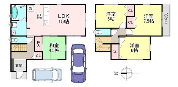 斑鳩町目安4丁目　新築戸建