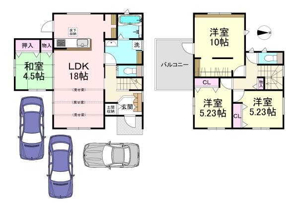 桜井市大字粟殿　1号地　新築戸建