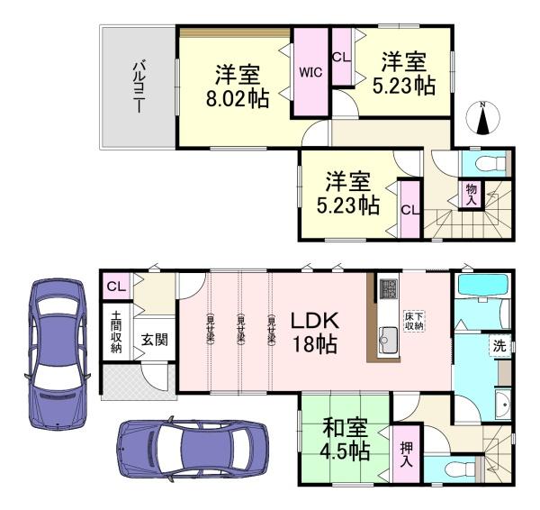 橿原市曲川町3丁目　3号棟　新築戸建