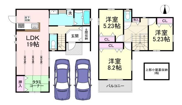 桜井市安倍木材団地1丁目　2号棟　新築戸建