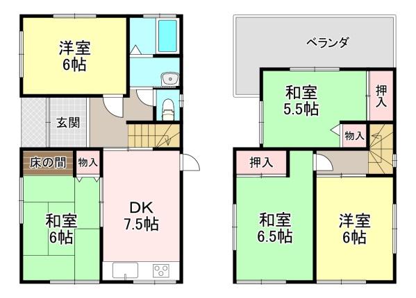 北葛城郡上牧町米山台三丁目　中古戸建