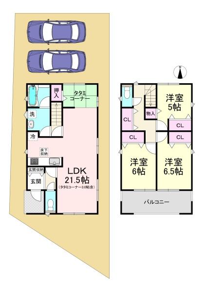 橿原市四条町第2　2号棟　新築戸建