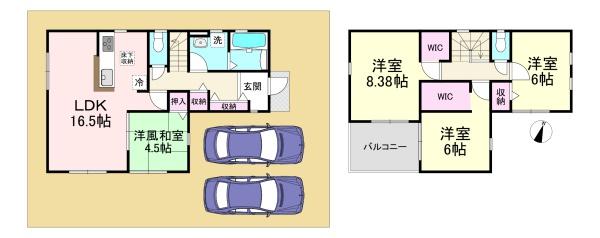 三宅町屏風2期　3号棟　新築戸建