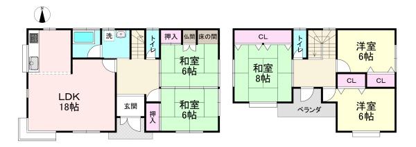 天理市平等坊町の中古一戸建て